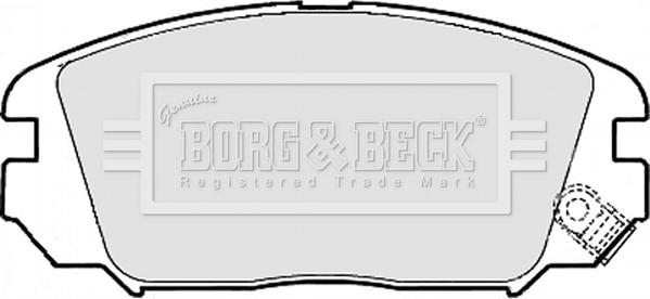 Borg & Beck BBP1956 - Гальмівні колодки, дискові гальма autozip.com.ua