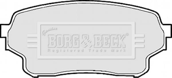 Borg & Beck BBP1953 - Гальмівні колодки, дискові гальма autozip.com.ua