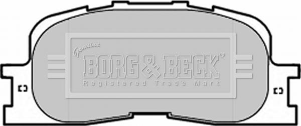 Borg & Beck BBP1952 - Гальмівні колодки, дискові гальма autozip.com.ua