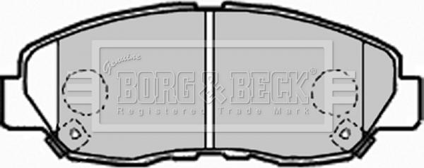 Borg & Beck BBP1962 - Гальмівні колодки, дискові гальма autozip.com.ua