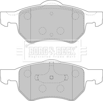 Borg & Beck BBP1902 - Гальмівні колодки, дискові гальма autozip.com.ua