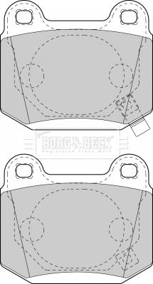 Borg & Beck BBP1907 - Гальмівні колодки, дискові гальма autozip.com.ua