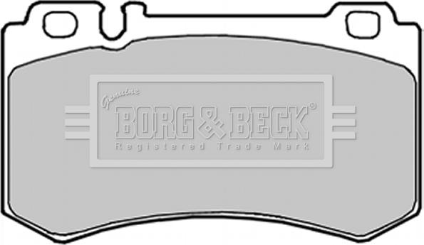 Borg & Beck BBP1916 - Гальмівні колодки, дискові гальма autozip.com.ua
