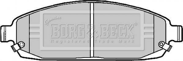 Borg & Beck BBP1911 - Гальмівні колодки, дискові гальма autozip.com.ua