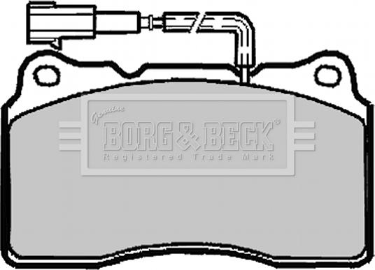 Borg & Beck BBP1918 - Гальмівні колодки, дискові гальма autozip.com.ua