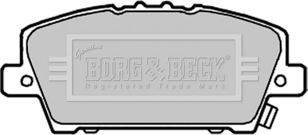 Borg & Beck BBP1986 - Гальмівні колодки, дискові гальма autozip.com.ua