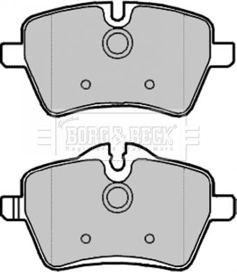 Borg & Beck BBP1988 - Гальмівні колодки, дискові гальма autozip.com.ua