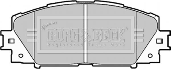 Borg & Beck BBP1987 - Гальмівні колодки, дискові гальма autozip.com.ua