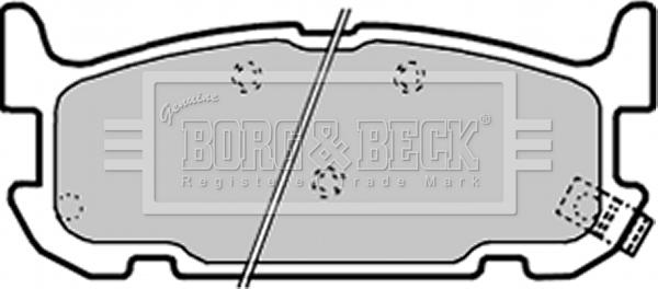 Borg & Beck BBP1936 - Гальмівні колодки, дискові гальма autozip.com.ua