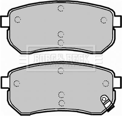 Borg & Beck BBP1932 - Гальмівні колодки, дискові гальма autozip.com.ua