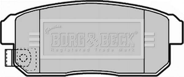 Borg & Beck BBP1921 - Гальмівні колодки, дискові гальма autozip.com.ua