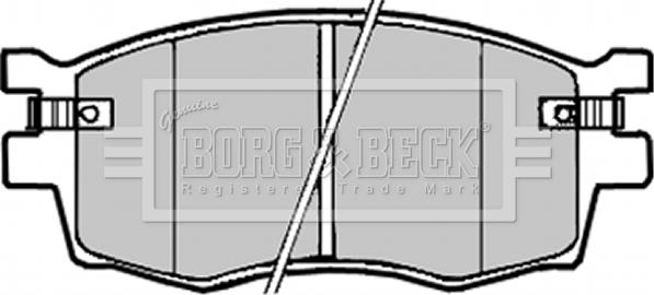 Borg & Beck BBP1923 - Гальмівні колодки, дискові гальма autozip.com.ua