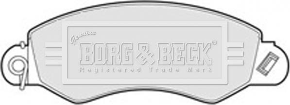 Borg & Beck BBP1976 - Гальмівні колодки, дискові гальма autozip.com.ua