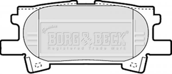 Borg & Beck BBP1970 - Гальмівні колодки, дискові гальма autozip.com.ua