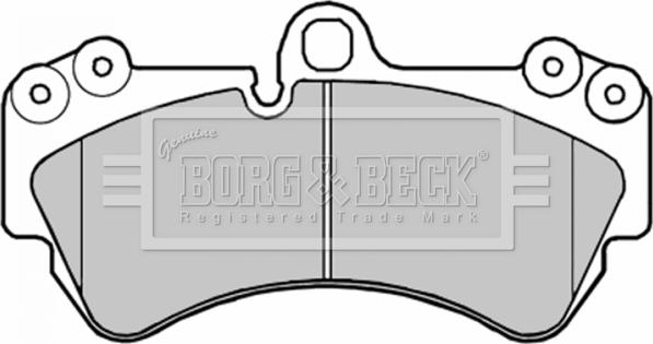 Borg & Beck BBP1973 - Гальмівні колодки, дискові гальма autozip.com.ua
