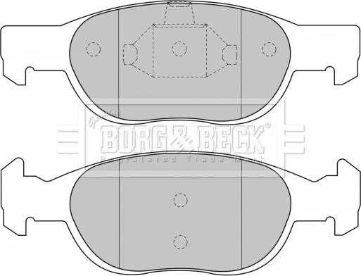Borg & Beck BBP1499 - Гальмівні колодки, дискові гальма autozip.com.ua