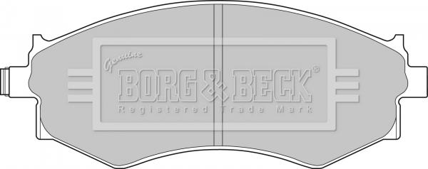 Borg & Beck BBP1494 - Гальмівні колодки, дискові гальма autozip.com.ua
