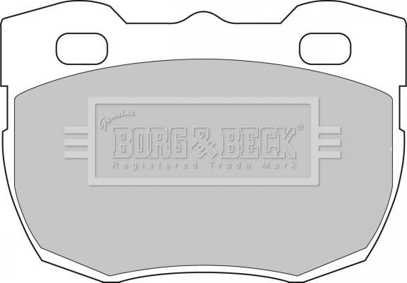 Borg & Beck BBP1496 - Гальмівні колодки, дискові гальма autozip.com.ua