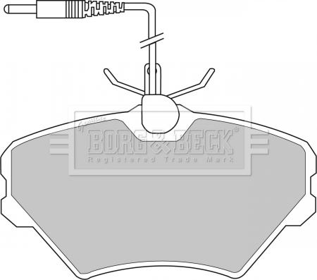 Borg & Beck BBP1490 - Гальмівні колодки, дискові гальма autozip.com.ua