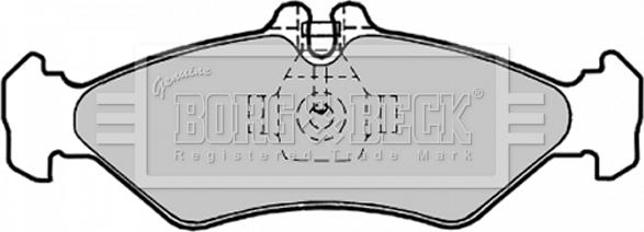 Borg & Beck BBP1491 - Гальмівні колодки, дискові гальма autozip.com.ua