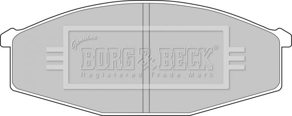Borg & Beck BBP1497 - Гальмівні колодки, дискові гальма autozip.com.ua