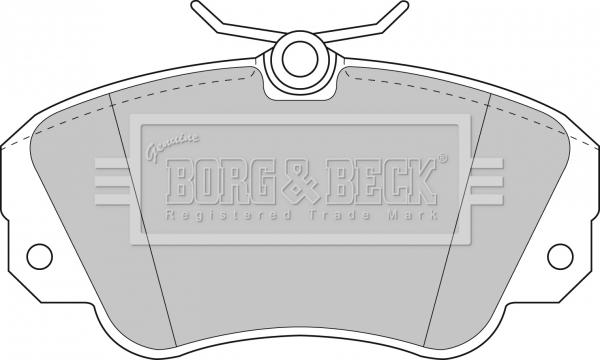 Borg & Beck BBP1448 - Гальмівні колодки, дискові гальма autozip.com.ua