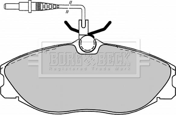 Borg & Beck BBP1443 - Гальмівні колодки, дискові гальма autozip.com.ua