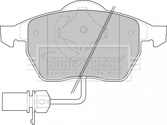 Borg & Beck BBP1447 - Гальмівні колодки, дискові гальма autozip.com.ua