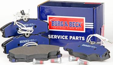 Borg & Beck BBP1459 - Гальмівні колодки, дискові гальма autozip.com.ua