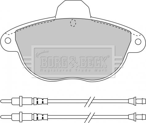Borg & Beck BBP1455 - Гальмівні колодки, дискові гальма autozip.com.ua