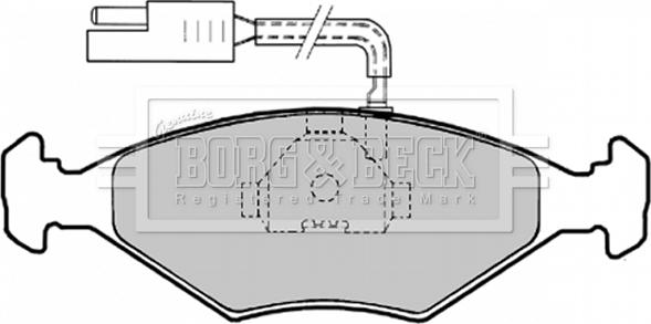 Borg & Beck BBP1456 - Гальмівні колодки, дискові гальма autozip.com.ua