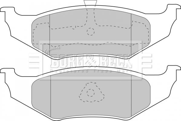 Borg & Beck BBP1450 - Гальмівні колодки, дискові гальма autozip.com.ua