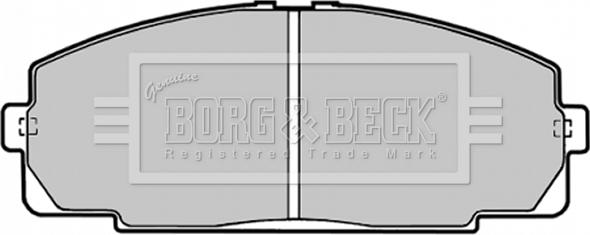 Borg & Beck BBP1451 - Гальмівні колодки, дискові гальма autozip.com.ua