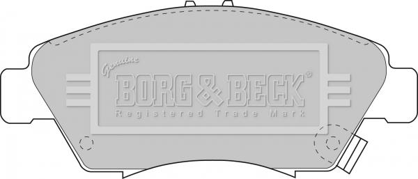 Borg & Beck BBP1457 - Гальмівні колодки, дискові гальма autozip.com.ua