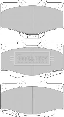 Borg & Beck BBP1469 - Гальмівні колодки, дискові гальма autozip.com.ua