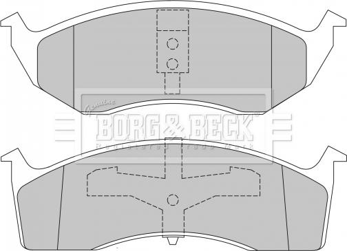 Borg & Beck BBP1465 - Гальмівні колодки, дискові гальма autozip.com.ua