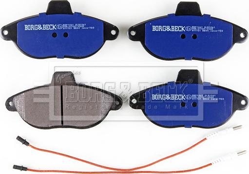 Borg & Beck BBP1461 - Гальмівні колодки, дискові гальма autozip.com.ua