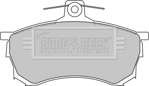 Borg & Beck BBP1463 - Гальмівні колодки, дискові гальма autozip.com.ua