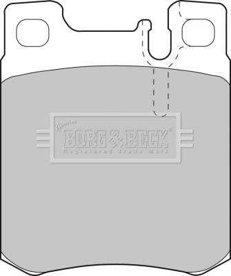 Borg & Beck BBP1462 - Гальмівні колодки, дискові гальма autozip.com.ua