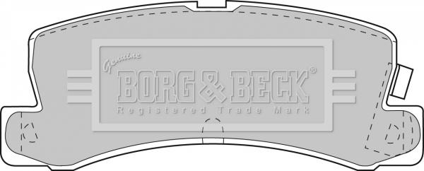 Borg & Beck BBP1405 - Гальмівні колодки, дискові гальма autozip.com.ua