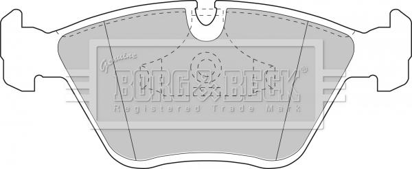 Borg & Beck BBP1407 - Гальмівні колодки, дискові гальма autozip.com.ua