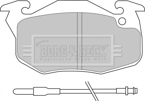 Borg & Beck BBP1414 - Гальмівні колодки, дискові гальма autozip.com.ua