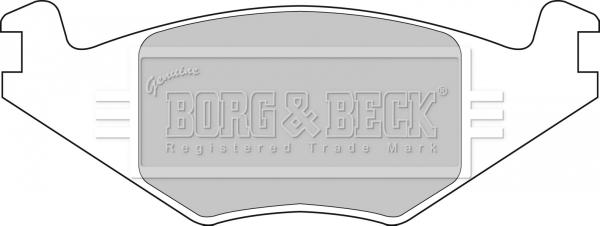 Borg & Beck BBP1415 - Гальмівні колодки, дискові гальма autozip.com.ua