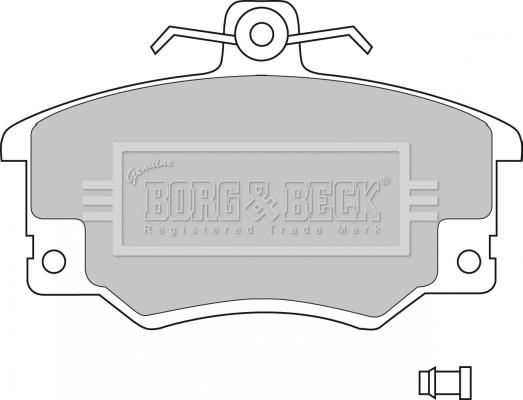 Borg & Beck BBP1410 - Гальмівні колодки, дискові гальма autozip.com.ua