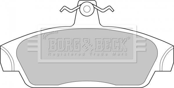 Borg & Beck BBP1411 - Гальмівні колодки, дискові гальма autozip.com.ua