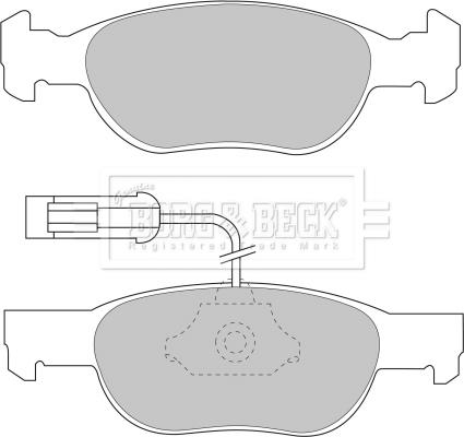 Borg & Beck BBP1418 - Гальмівні колодки, дискові гальма autozip.com.ua