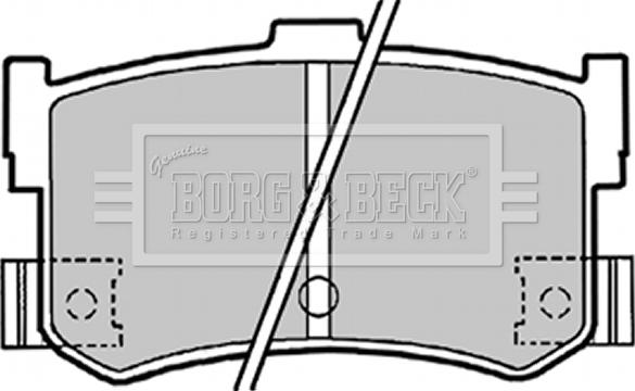 Borg & Beck BBP1413 - Гальмівні колодки, дискові гальма autozip.com.ua