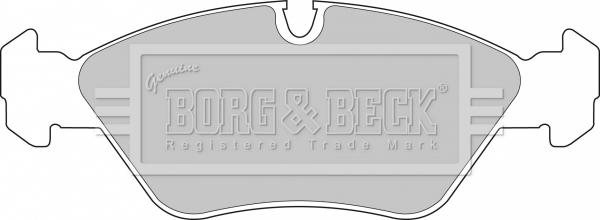 Borg & Beck BBP1412 - Гальмівні колодки, дискові гальма autozip.com.ua