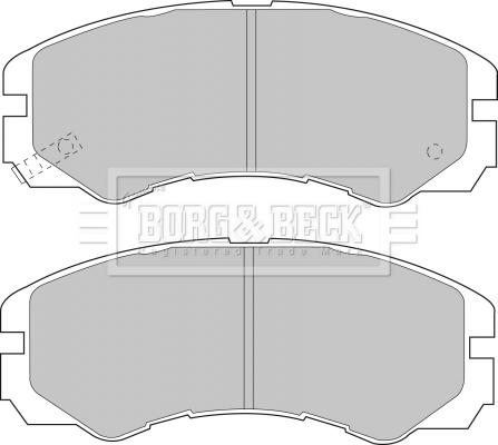 Borg & Beck BBP1485 - Гальмівні колодки, дискові гальма autozip.com.ua