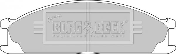 Borg & Beck BBP1486 - Гальмівні колодки, дискові гальма autozip.com.ua